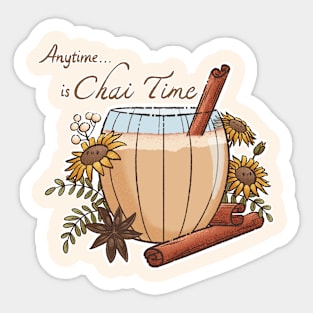 Anytime is Chai Time Sticker